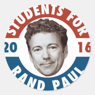 Studenten voor Rand Paul - campagsticker Ronde Sticker