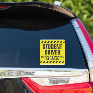 Studentenchauffeur Grappig Ouder Tiener Decal Sticker
