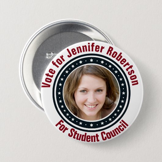 Studentenraad Ronde Button 7,6 Cm (Voorkant /achterkant)