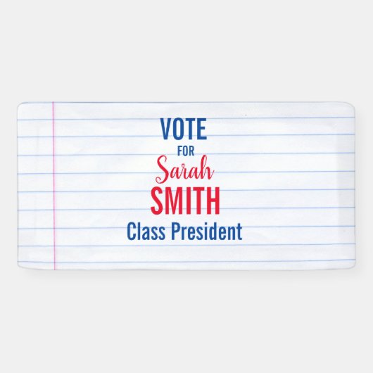 Studentenraad Verkiezing stemknoppen Spandoek (Horizontaal)