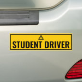 Studentenstuurprogramma voor waarschuwing bumpersticker (Op auto)