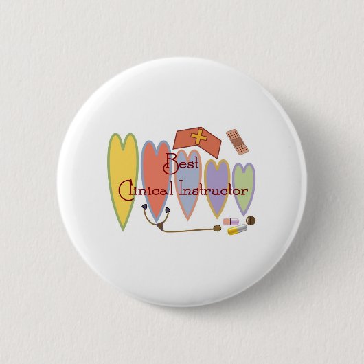 Studentenzuren/cadeautjes voor instructeurs ronde button 5,7 cm (Voorkant)