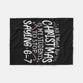 Students Saying 6-7 67 Six Seven Funny Teacher Chr Fleece Deken (Voorkant (Horizontaal))