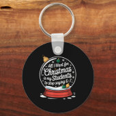 Students Saying 6-7 67 Six Seven Funny Teacher Chr Sleutelhanger (Voorkant)