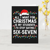 Students Saying 6-7 67 Six Seven Meme Teacher Chri Kaart (Gele Bloem)