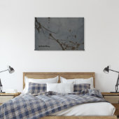 Studeren in het zwart canvas afdruk (Insitu (Slaapkamer))