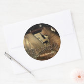 Studeren Kat Lessen Bookplate Ronde Sticker (Envelop)