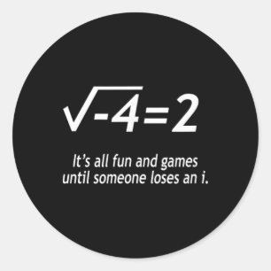 Studeren Oplossen Het Is Allemaal Leuk En Speels T Ronde Sticker