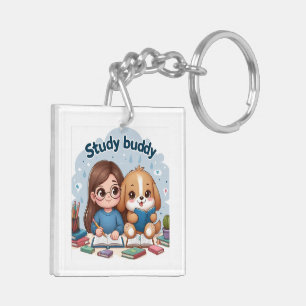 Studie Buddy School Acryl Sleutelhanger