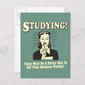 Studie: Doodtijd Briefkaart (Voorkant / Achterkant)