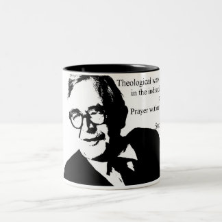 Studie en Prayer Karl Barth Tweekleurige Koffiemok
