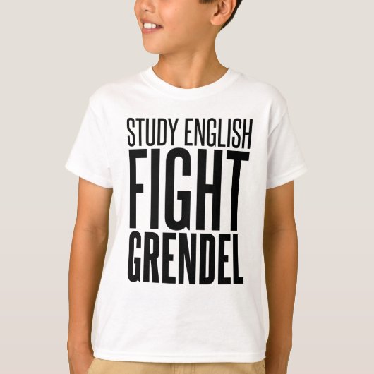 Studie Engels, Fight Grendel T-shirt (Voorkant)