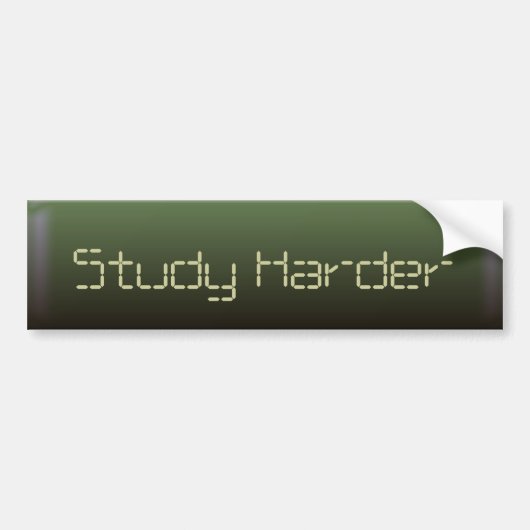 Studie Harder Bumpersticker (Voorkant)