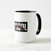 studie > huilen > herhalen - Grappige Student Term Mok (Voorkant rechts)