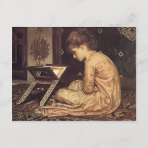 Studie in een leesbureau - Lord Frederick Leighton Briefkaart