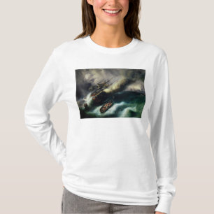 Studie naar de verbrande "Kent" in 1825 T-shirt