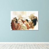Studie naar een avond in Baron von Spaun Canvas Afdruk (Insitu (Houten vloer))