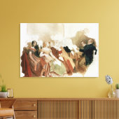 Studie naar een avond in Baron von Spaun Canvas Afdruk (Insitu (Woonkamer))