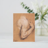 Studie naar een briefkaart met een Bent Right Arm (Staand voorkant)