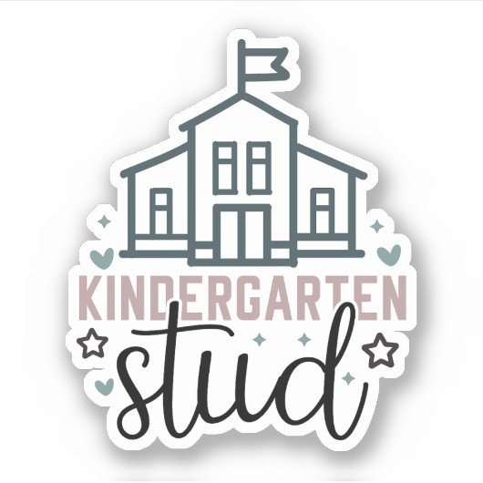 Studie naar Kindergaten Sticker (Voorkant)