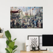 Studie naar "Le 14 Juillet 1880", 1880-84 Poster (Thuiskantoor)