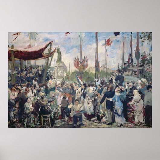 Studie naar "Le 14 Juillet 1880", 1880-84 Poster (Voorkant)