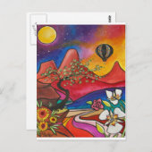 Studie over Zion Post Card door Studio Burke© Briefkaart (Voorkant / Achterkant)