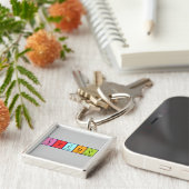 Studie periodieke lijst - het sleutelwoord sleutelhanger (Zijkant)