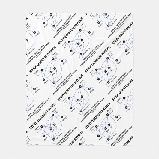 Studie Quantum Physics Higgs Field Standard Model Fleece Deken (Voorkant)