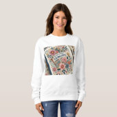 Studie Sterk 🌸 Empowering Bloemen Sweatshirt (Voorkant volledig)