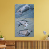 Studie van de handen van een Man Canvas Afdruk (Insitu (Woonkamer))