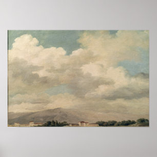 Studie van de hemel in Quirinal Poster