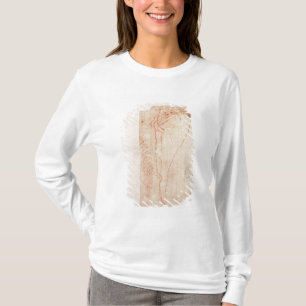 Studie van de voeten van Christus, met het kruis v T-shirt