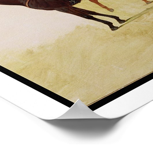 Studie van Drie Steeplechase Cracks: Allen McDonou Poster (Hoek)