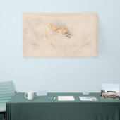 Studie van een Crouching Fox (door John Frederick  Spandoek (Beurs)