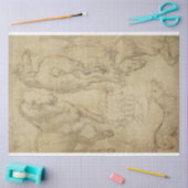 Studie van een document voor ontkoppeling van paar tissuepapier (Craft)