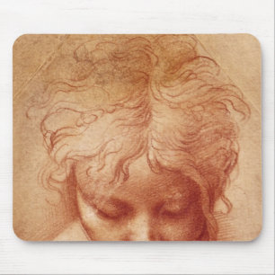 Studie van een hoofd muismat