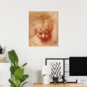Studie van een hoofd poster (Thuiskantoor)