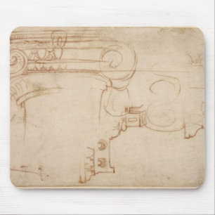 Studie van een Ionic Capital Muismat