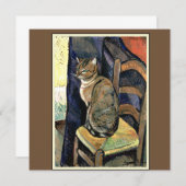 Studie van een kat van Suzanne Valadon (Voorkant / Achterkant)