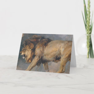 Studie van een leeuw (door Edwin Henry Landseer) Kaart