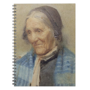 Studie van een oude vrouw, 1912 (m/vc op papier) notitieboek