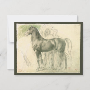 Studie van een paard door Edgar Degas, Vintage Fin