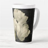 Studie van een Peony Flower Latte Mok (Rechterhoek)