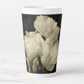 Studie van een Peony Flower Latte Mok (Voorkant)