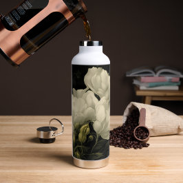 Studie van een Peony Flower Waterfles