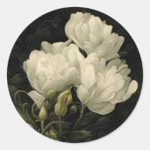 Studie van een pony ronde sticker (Voorkant)