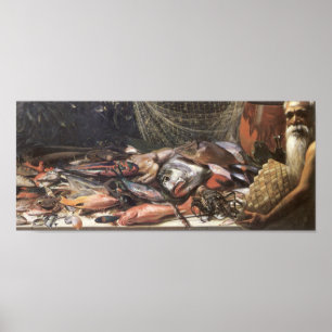 "Studie van Hawaiian Fish" - Poster Hubert Vos