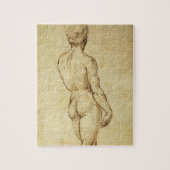 Studie van het David-standbeeld van Michelangelo d Legpuzzel (Verticaal)