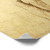 Studie van het David-standbeeld van Michelangelo d Poster (Hoek)